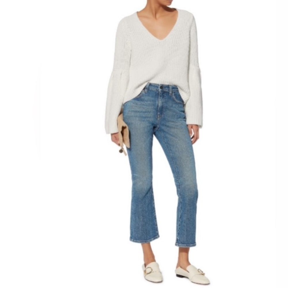 Intermix Noelle V-neck Sweater, Size P